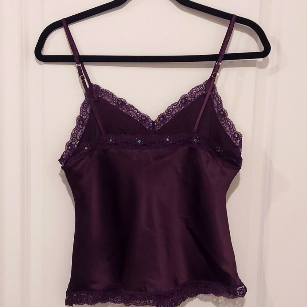 Daisy Fuentes silk and lace Cami size small petite - Picture 2 of 13